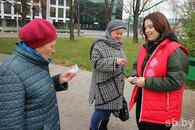 Электоральный пикет в Могилеве: прохожие рассказали, почему они придут на выборы