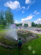 Областной проект БРСМ на лучшую цветочную клумбу «Цвети, Великий май! Символ Победы в цветах»