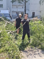 Молодежь в деле! Ликвидация последствий стихии!