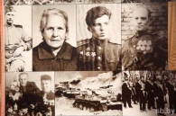 В Могилеве собрали панно из 500 снимков ветеранов и участников войны — их предоставили близкие героев