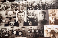 В Могилеве собрали панно из 500 снимков ветеранов и участников войны — их предоставили близкие героев