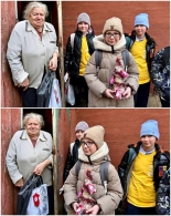 «Цепочка добра»: волонтёры БРСМ Могилёва подарили тепло и внимание одиноким пожилым людям